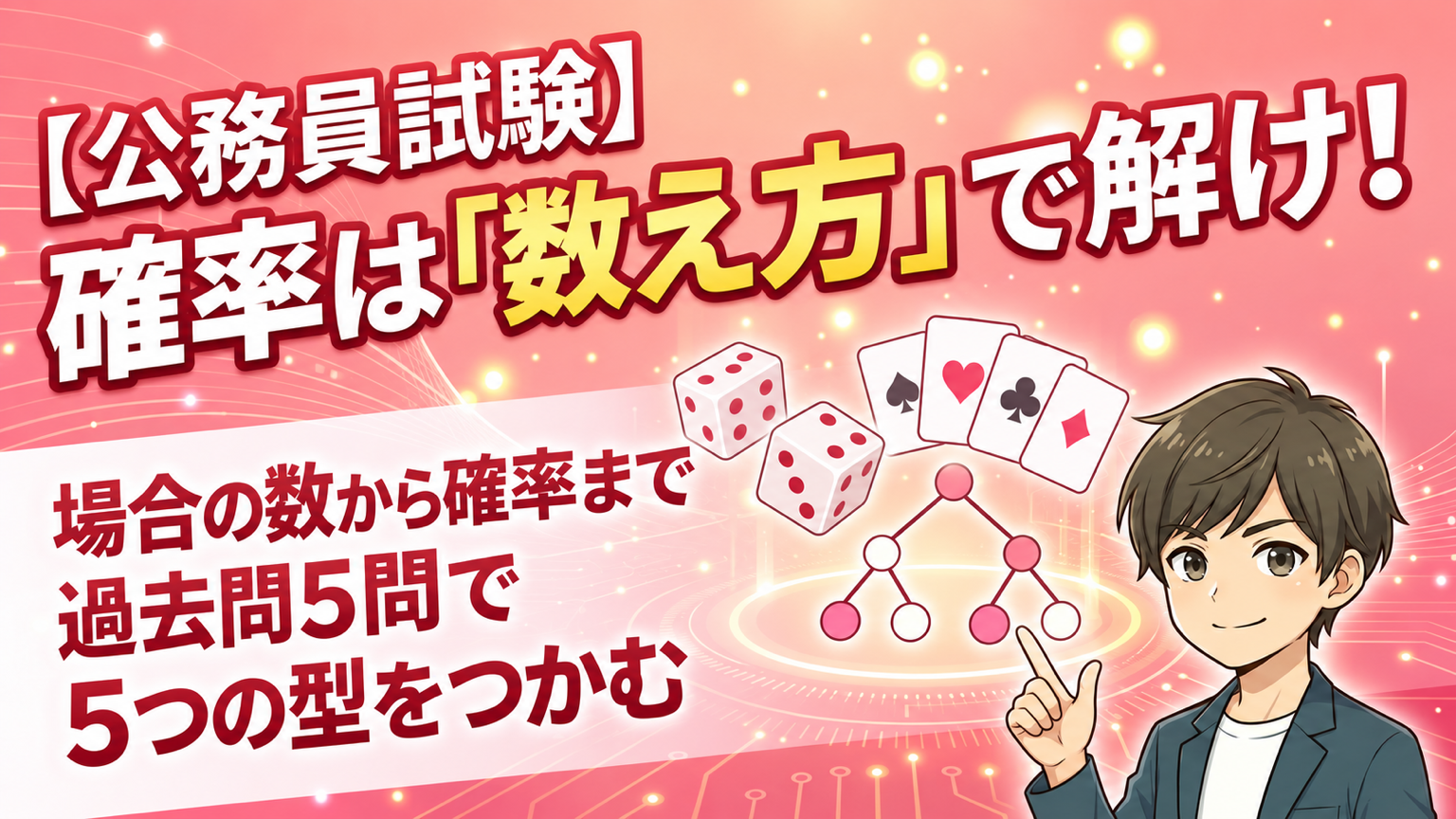場合の数・確率の問題はこう解く｜公務員試験の過去問5問で型をつかむ（SPIとの違いも）